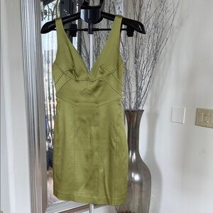 David Meister Olive Mini Dress